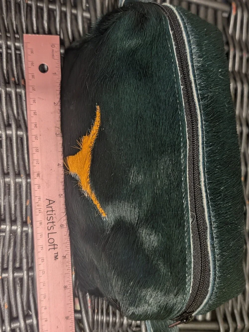 Deckoland World Traveler Cow Hide Toiletry Bags Lot Natural, Metallic & Dyed